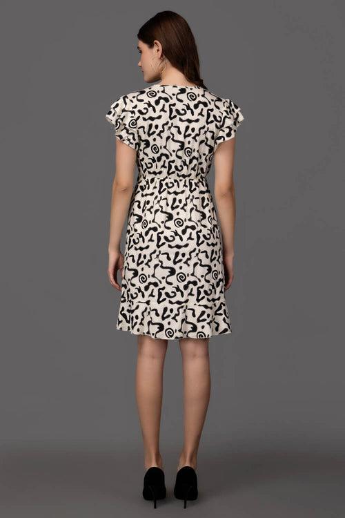 Abstract Rayon Dress