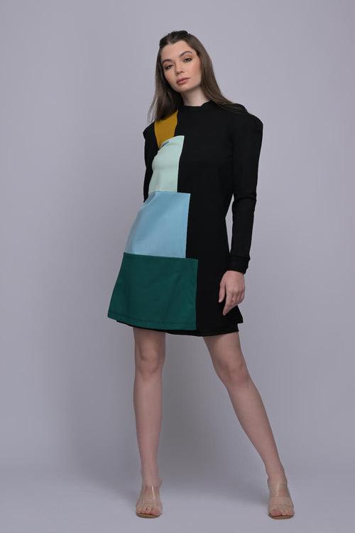 Colour Block Dress