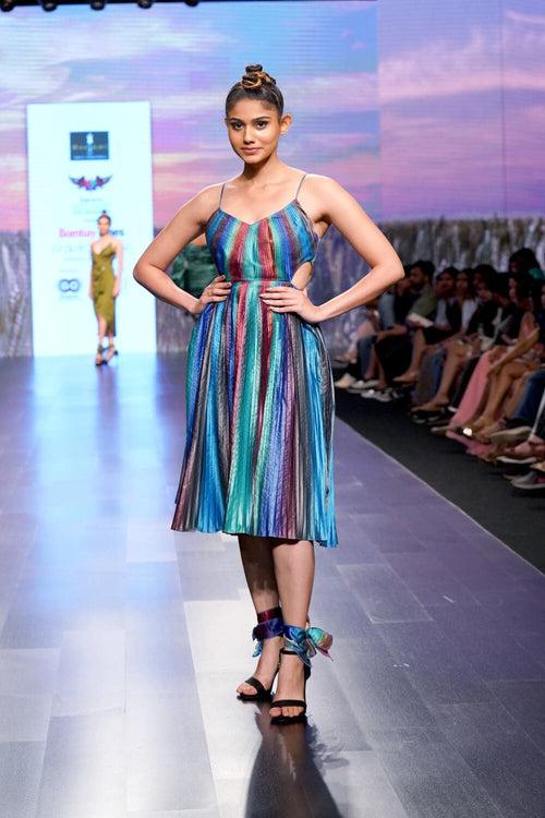 Satin Rainbow Dress