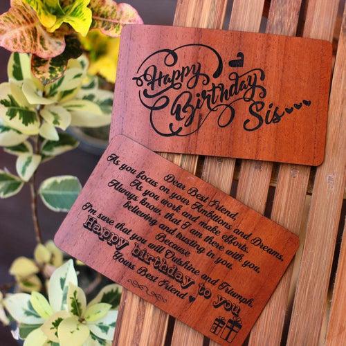 Wedding Wishes - Engraved Wooden Wedding Gift For A Lifetime of Love