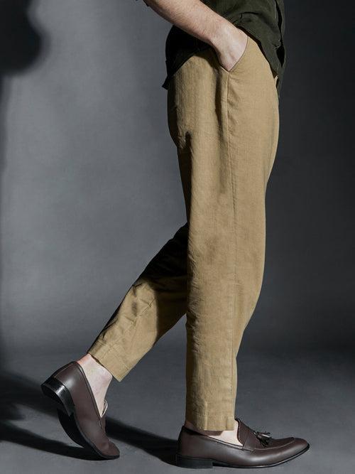 Scottish Brown- Kala Cotton Trousers