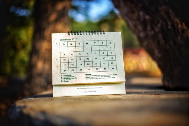 Earth - Plantable Seed Paper Calendar