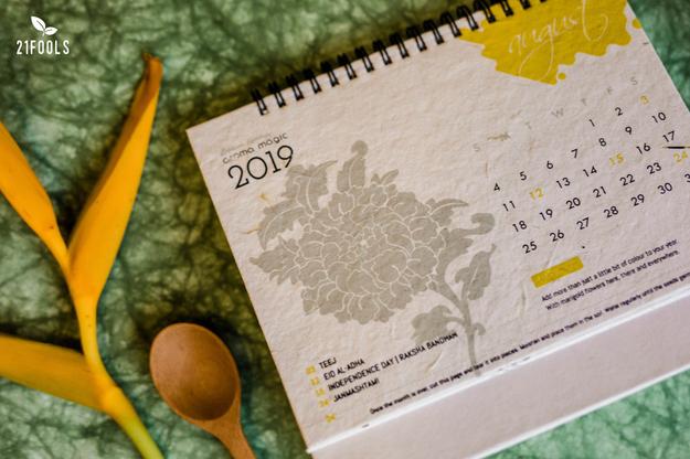 Flowers - Plantable Seed Paper Calendar