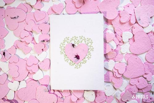 Valentine's Day - Let your love grow  - Greeting Card & Growing Kit