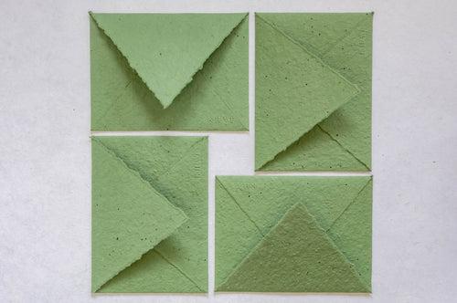 A flower in the mail - Sage Green / Pack of 5 Plantable Envelopes