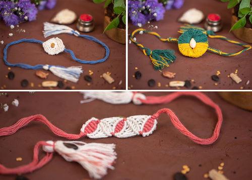 Pack of 3 - Eco-friendly Plantable Rakhi embedded with seeds