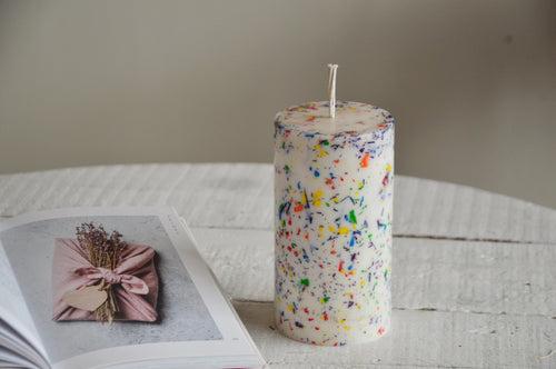 Pride Pillar Candle | Mosaic