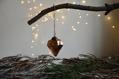 Diamond Christmas Ornament | Copper