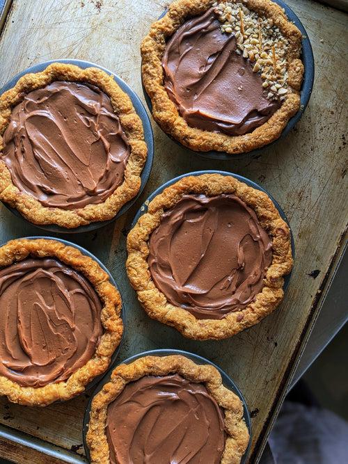 Belgian Chocolate, Citrus & Hazelnut Tart