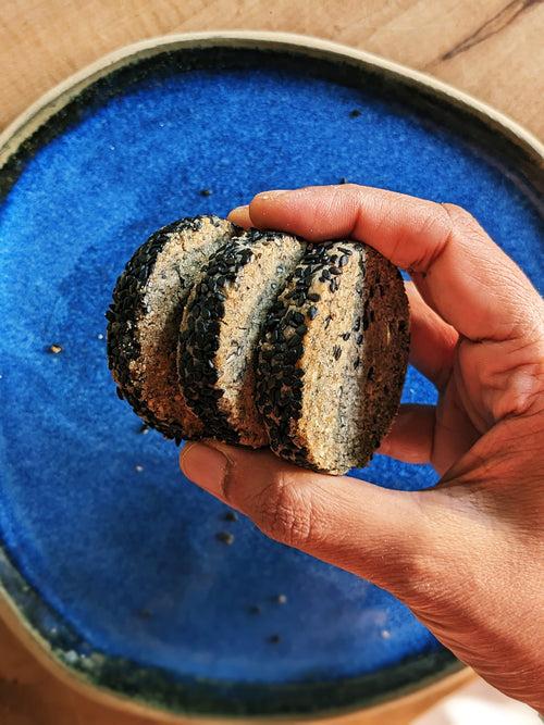 Black Sesame Biscuits (eggless)