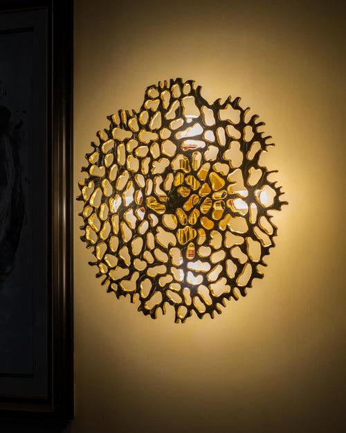 Golden Flower Wall Light