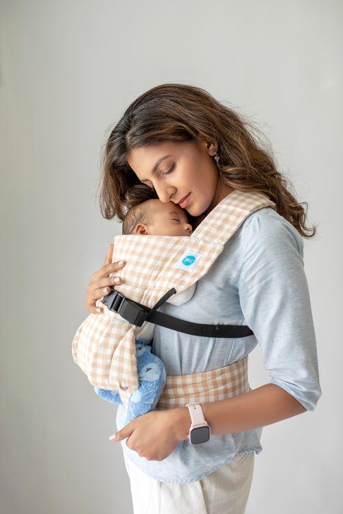 Lali Baby Carrier | 0-2y | Beige Checks