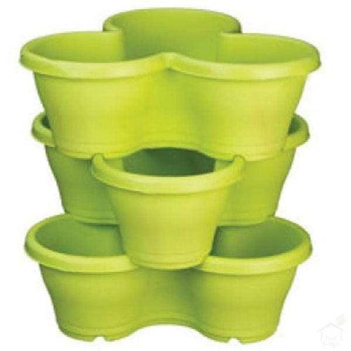 17.3" Flower Tower Plastic Stack Pot (Set of 3)