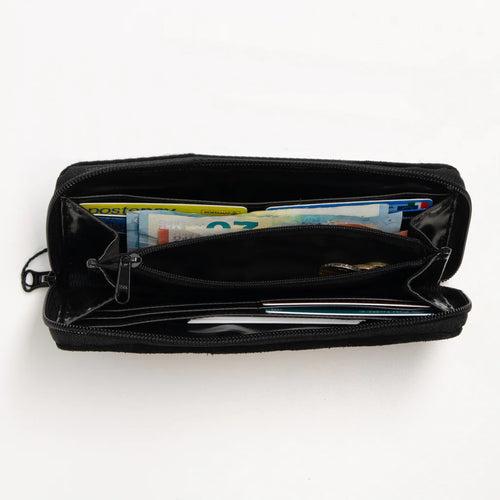 Noir Unisex Wallet in Seat Belts