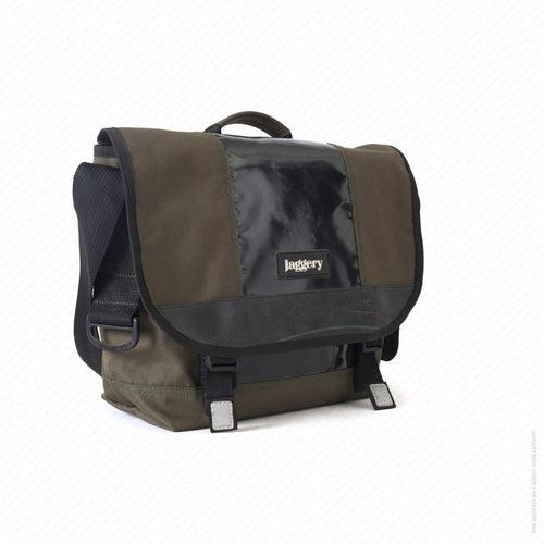 Doer's Messenger Bag in Olive Green & Black [13" compatible]