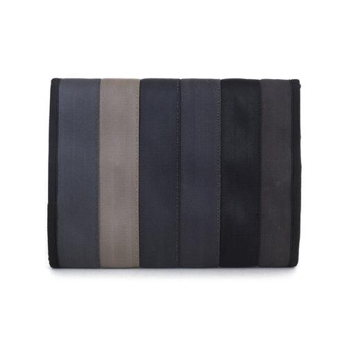 Life Organizer in Grey, Asphalt, Black and Beige Seat Belt [iPad Mini & A5 Diary case]