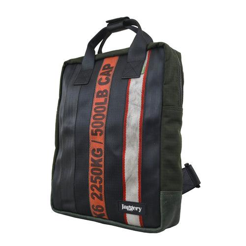 Museum of Fade Mote One Backpack in EX-Cargo Belts & Rescued Car Seat Belts [15" Laptop Bag]