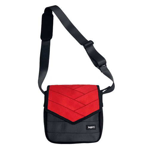 Friendly Soul Sling Bag in Red Decommisioned Cargo Belts