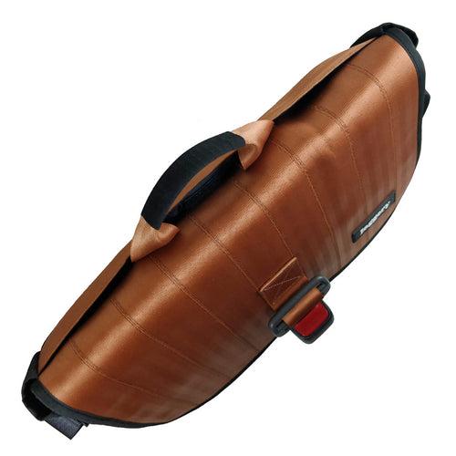 Doer's Messenger Bag in Rust Seat Belt & Black [15" laptop bag]