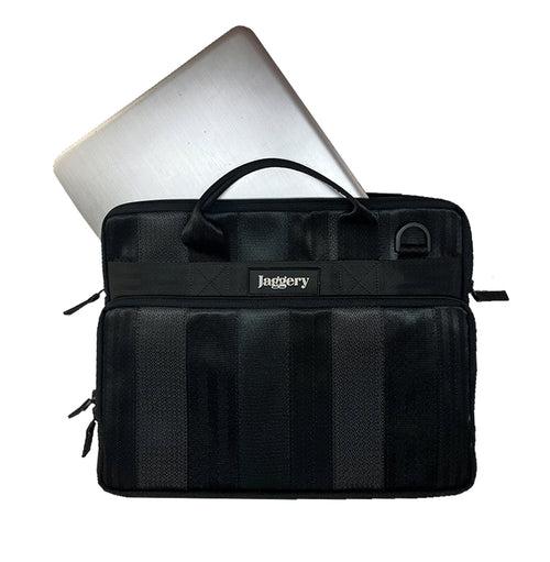 Noir Agent of Change in Rescued Car Seat Belts [Slim 13" Laptop Bag]