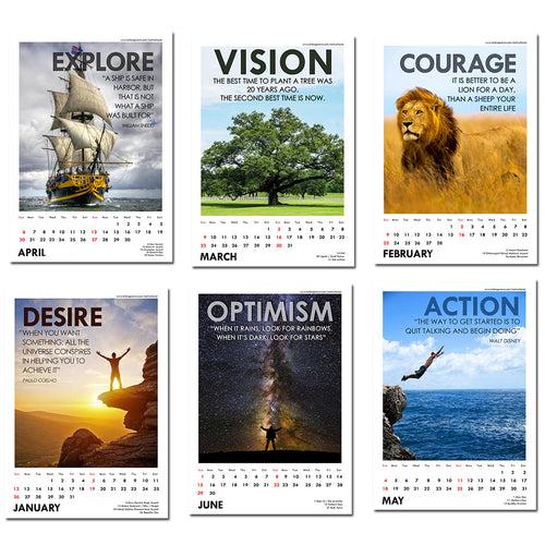 2025 Wall Calendar - Motivational Quotes