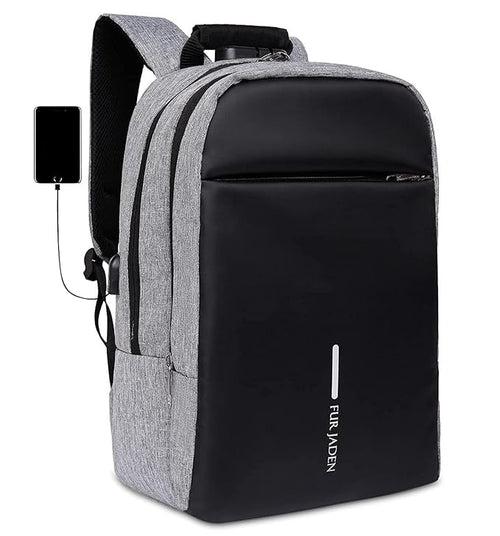 Grey Anti-Theft Backpack