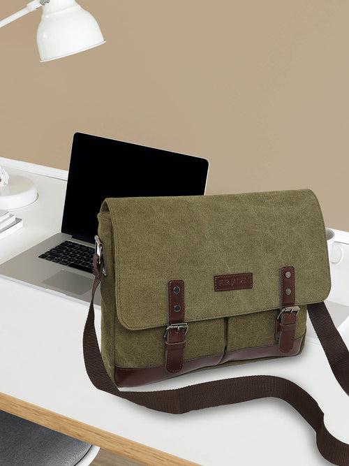 Sustainable Canvas Crossbody (Forest Green)