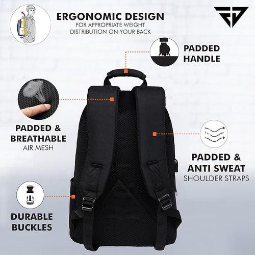 Black Anti-Theft Backpack