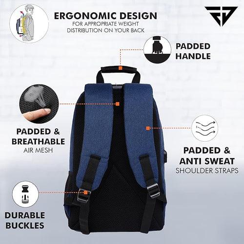 Navy Anti-Theft Backpack