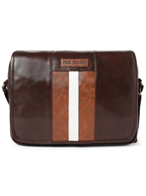 Cruelty Free Vegan Leather Crossbody (Brown)