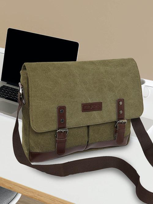 Sustainable Canvas Crossbody (Forest Green)