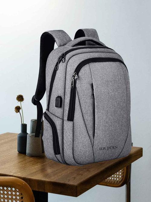 Grey Travel Laptop Backpack