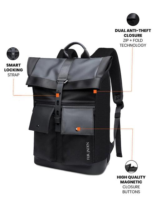 Pro-III Laptop Backpack | Charcoal Black