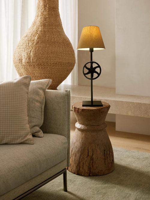 CDL121 Boho Industrial Vintage Fabric Lamp