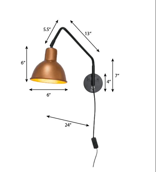 FSW201 Swivel Arm Wall Mounted Light Fixture