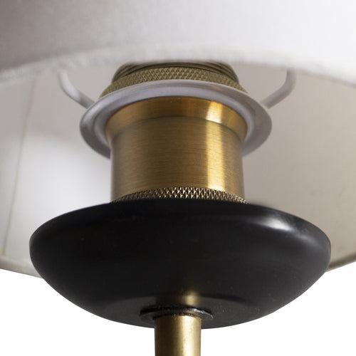 CWS157 Nova Brass Fabric Wall Lamp