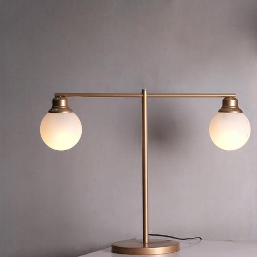 CDL124 Dual-Light Golden Table Lamp