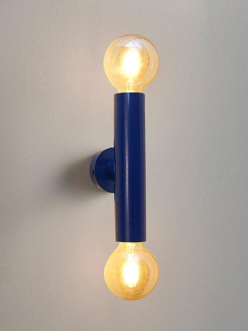 CWS158 Blue Pop Twin-Light Wall Sconce