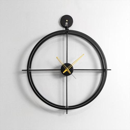 Minimal Black Metal Wall Clock