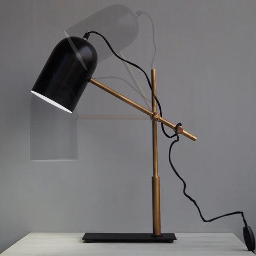 FDL107 Architect Black-Gold Modern Office Desk Lamp