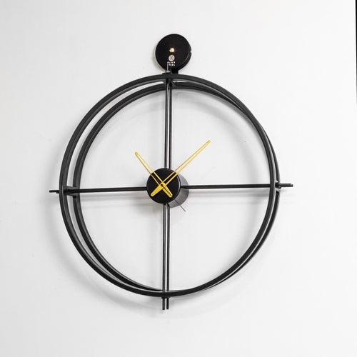 Minimal Black Metal Wall Clock