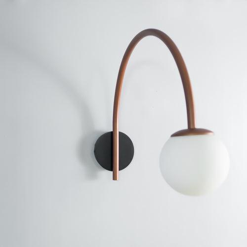 CWS101 Dijon Curved Wall Lamp Copper