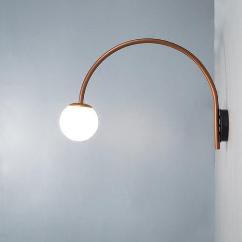 CWS101 Dijon Curved Wall Lamp Copper