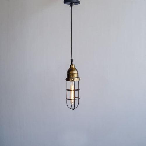 CLH125 Gold Cage Industrial Pendant Lighting