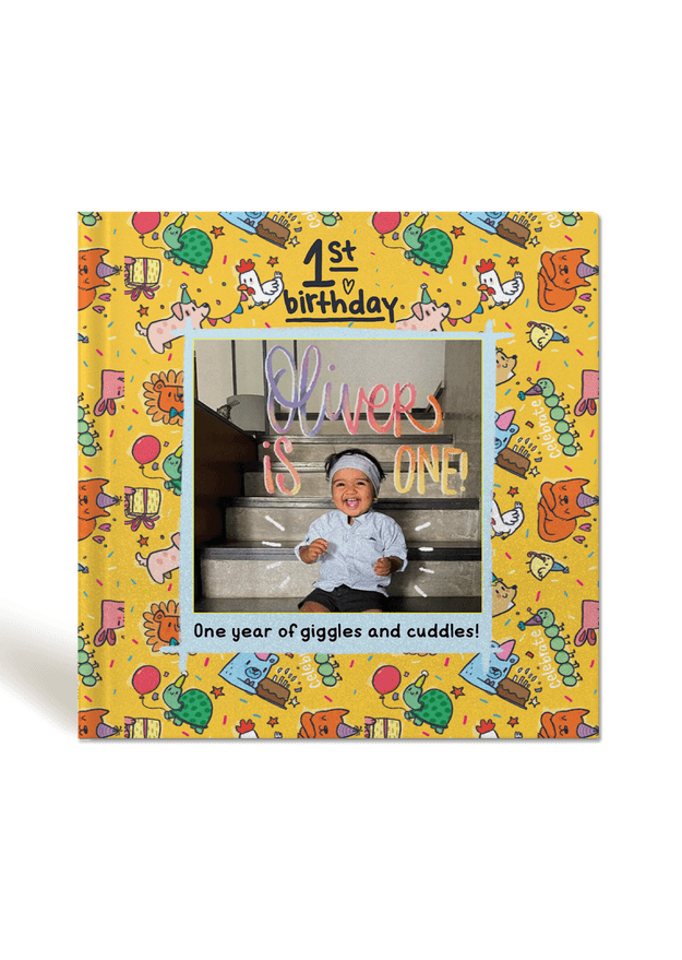 Kids  1st Birthday Custom Photobook - Medium