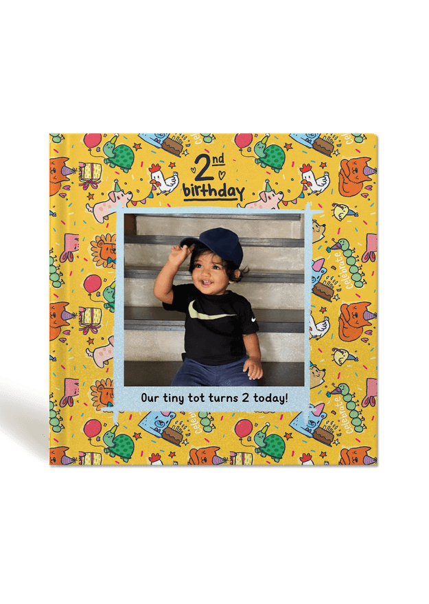 Kids 2nd Birthday Custom Photobook- Medium