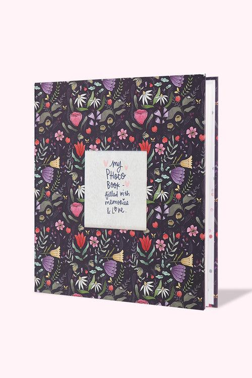 Purple Floral Photo Album