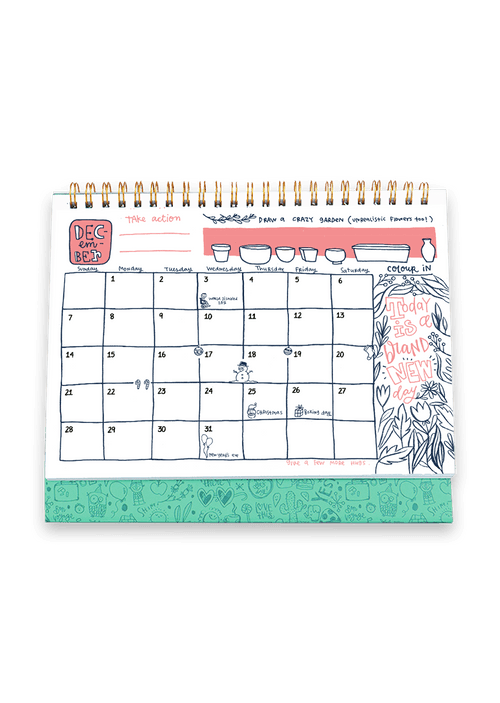 2025 Calendoodler Desk Calendar