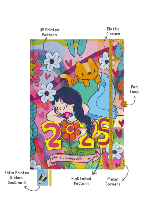 The Ultimate 2025 Hardbound Planner + Pocket Planner + Sticker Book