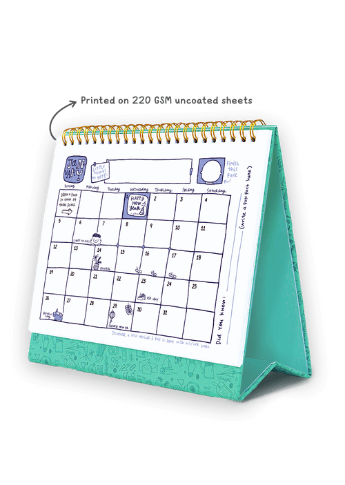 2025 Calendoodler Desk Calendar